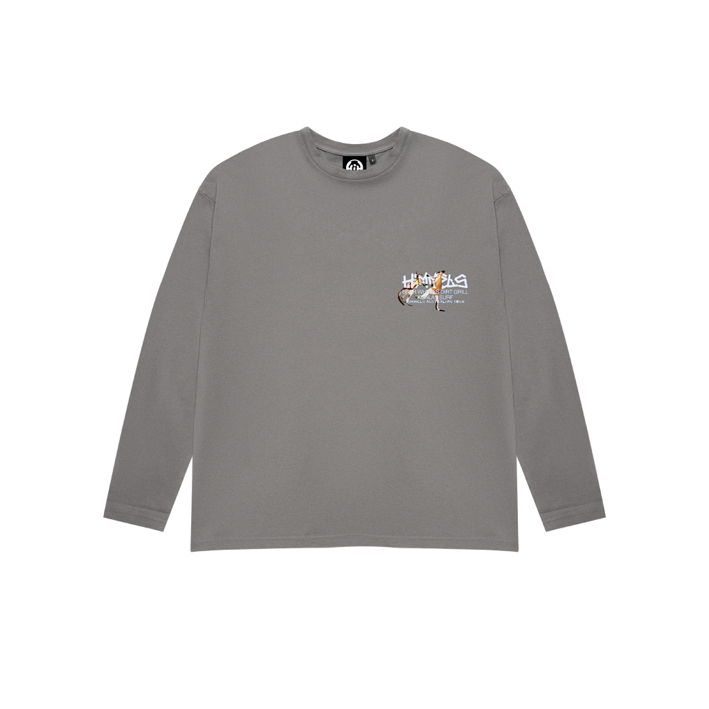 AUSTRALIAN CHARCOAL LONGSLEEVE