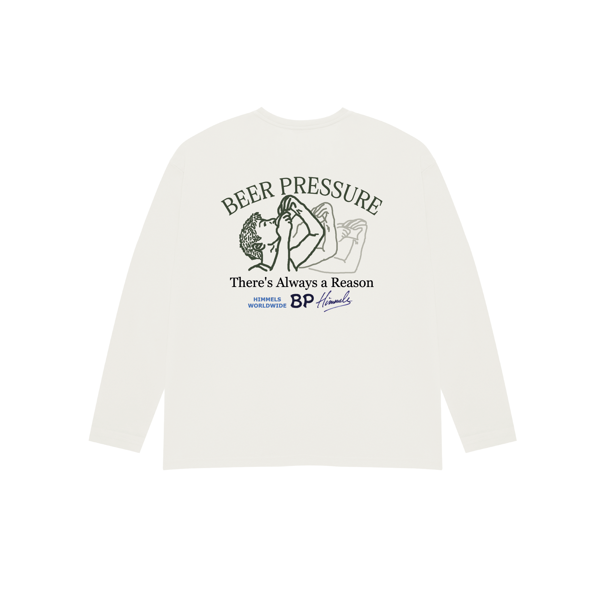 BP WHITE  LONGSLEEVE