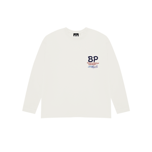 BP WHITE  LONGSLEEVE
