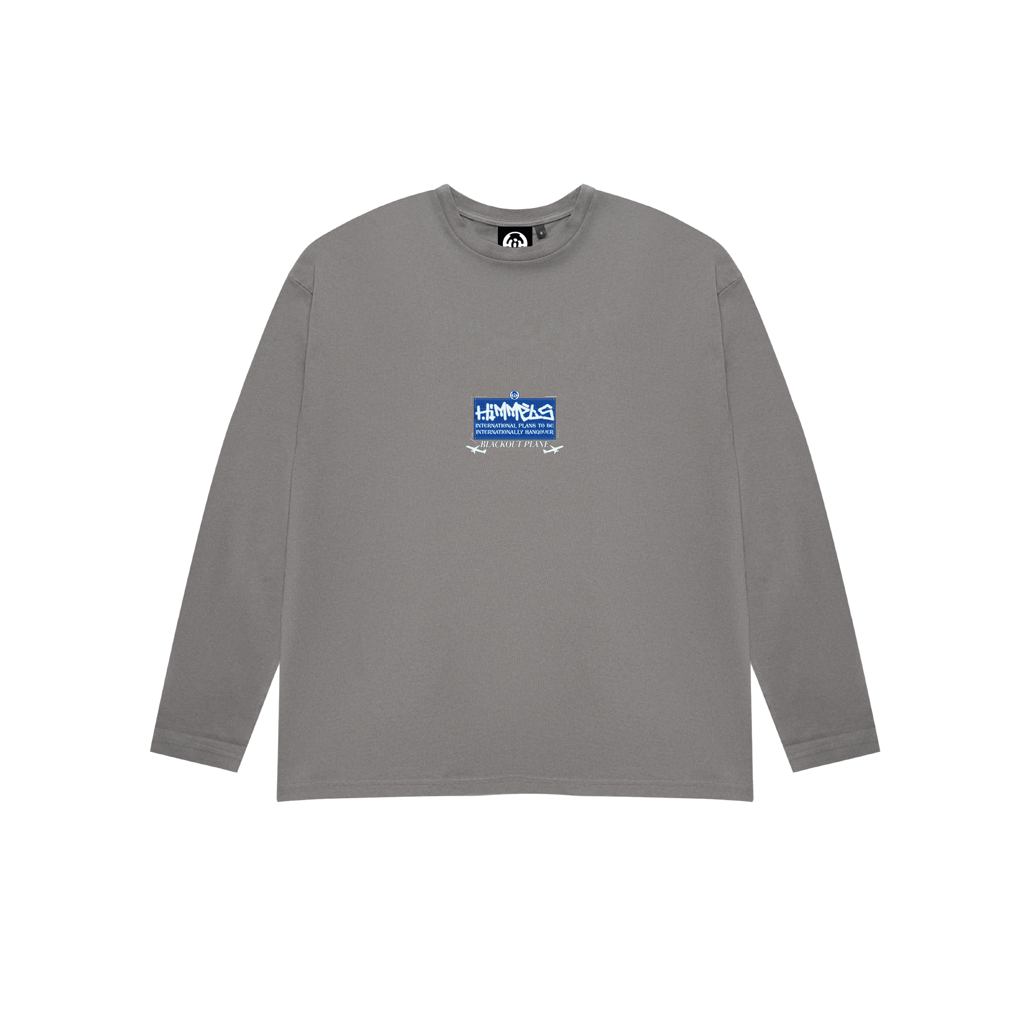 BLACKOUT PLANE CHARCOAL LONGSLEEVE