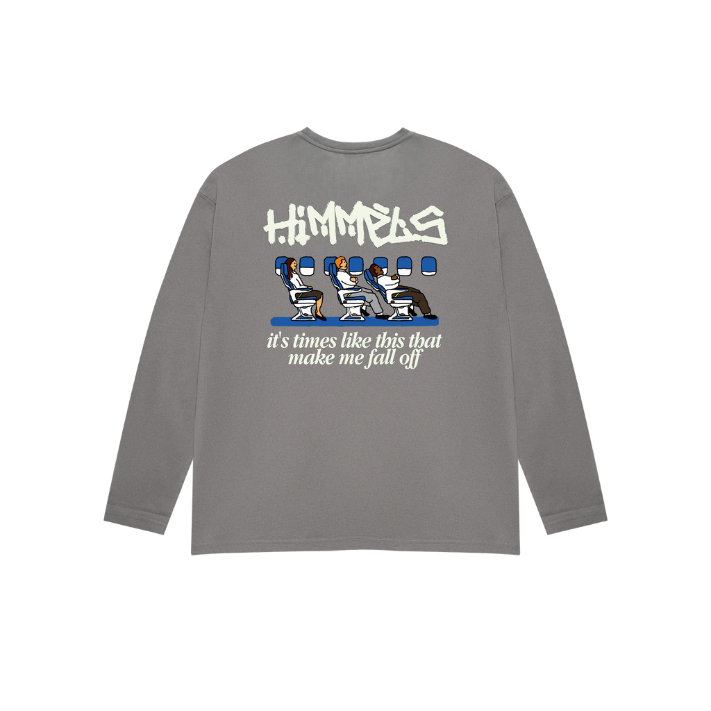 BLACKOUT PLANE CHARCOAL LONGSLEEVE