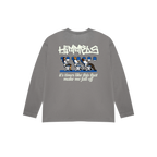 BLACKOUT PLANE CHARCOAL LONGSLEEVE