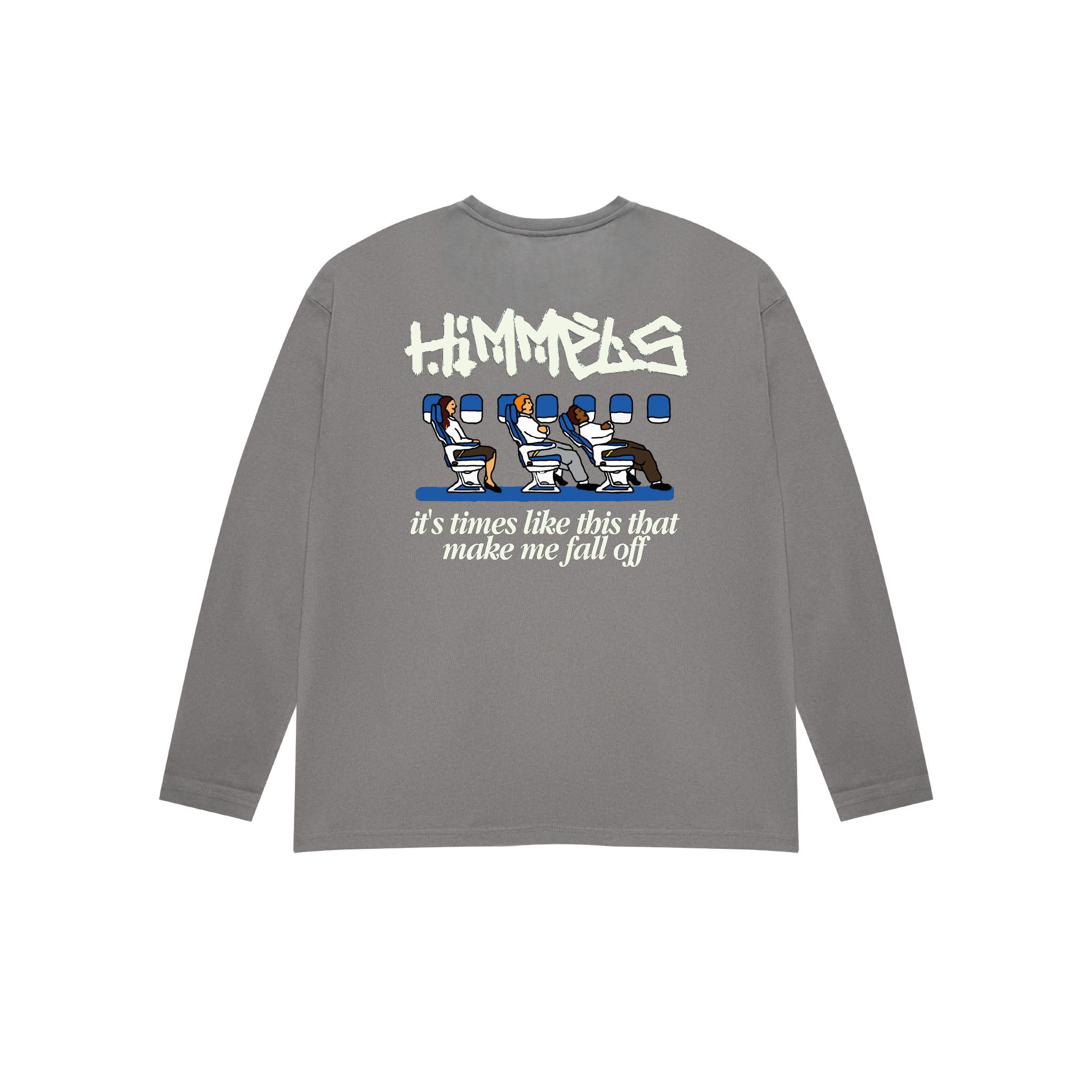 BLACKOUT PLANE CHARCOAL LONGSLEEVE