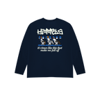 BLACKOUT PLANE NAVY BLUE LONGSLEEVE