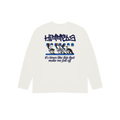 BLACKOUT PLANE  WHITE LONGSLEEVE