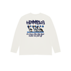 BLACKOUT PLANE  WHITE LONGSLEEVE
