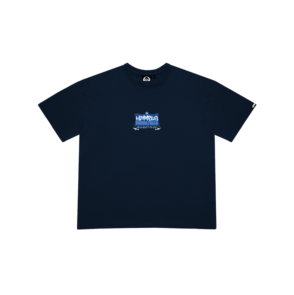 BLACKOUT PLANE NAVY BLUE TEE