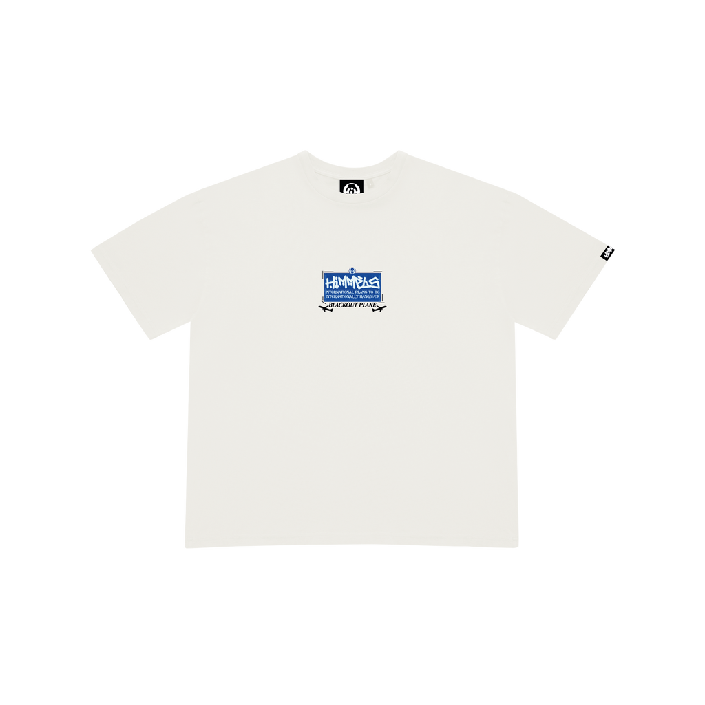 BLACKOUT PLANE WHITE TEE