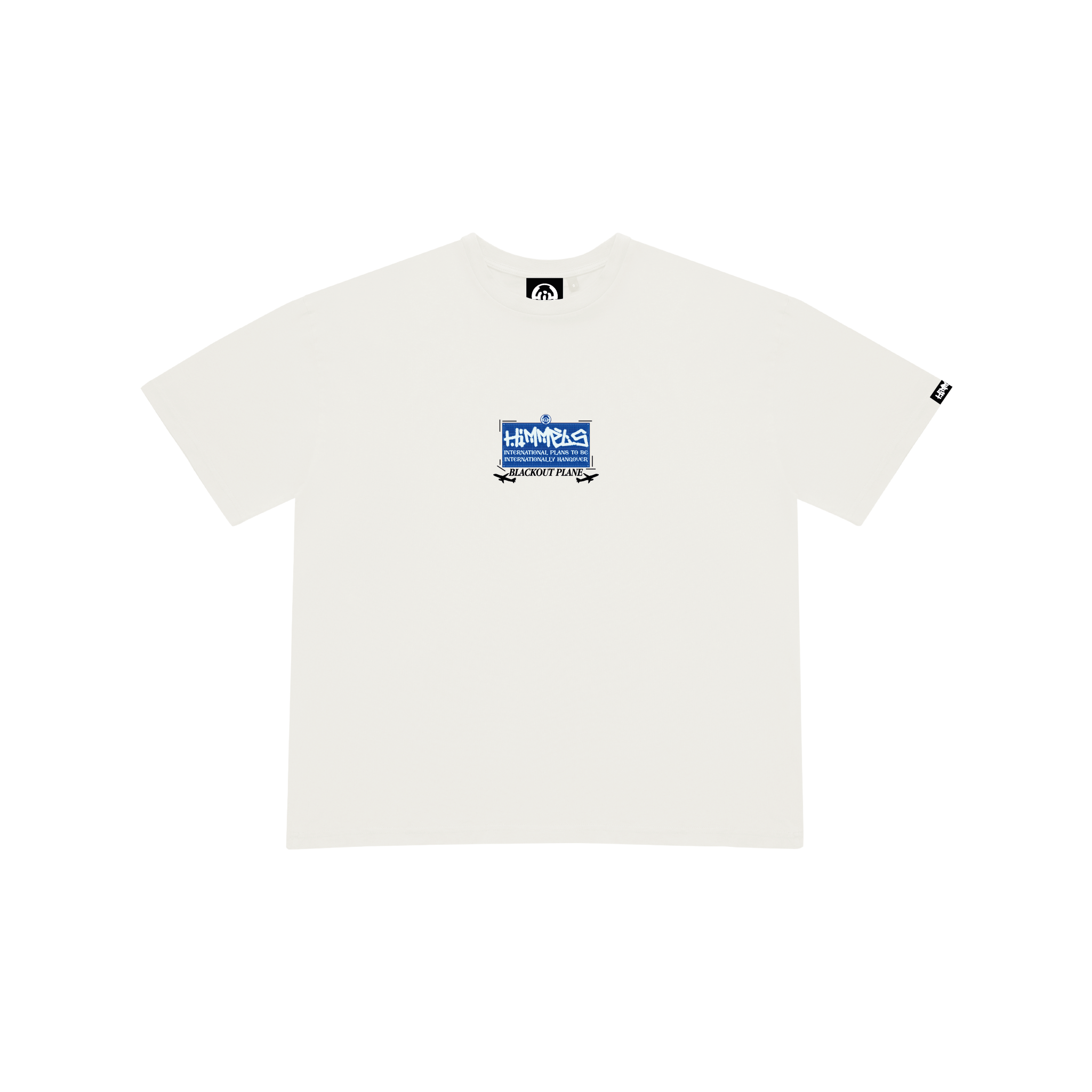 BLACKOUT PLANE WHITE TEE