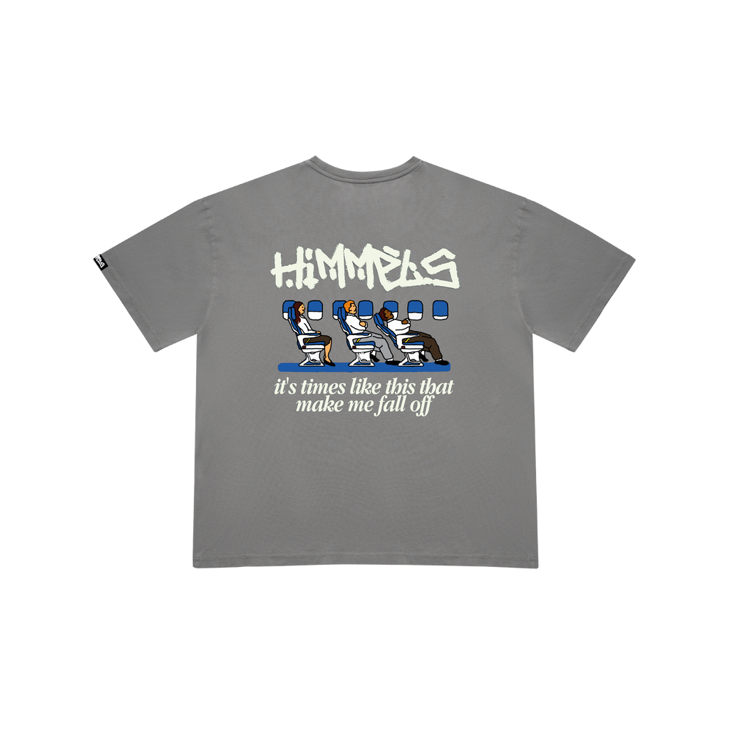 BLACKOUT PLANE CHARCOAL TEE