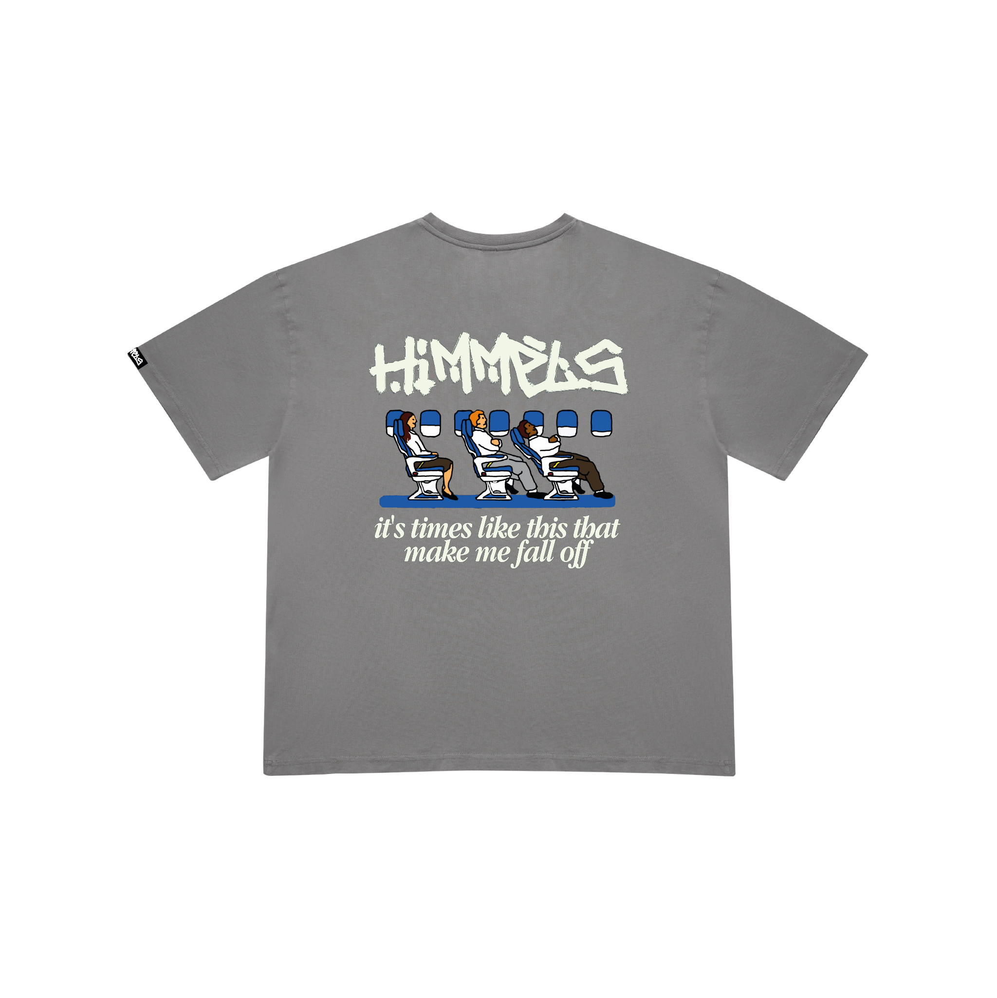 BLACKOUT PLANE CHARCOAL TEE