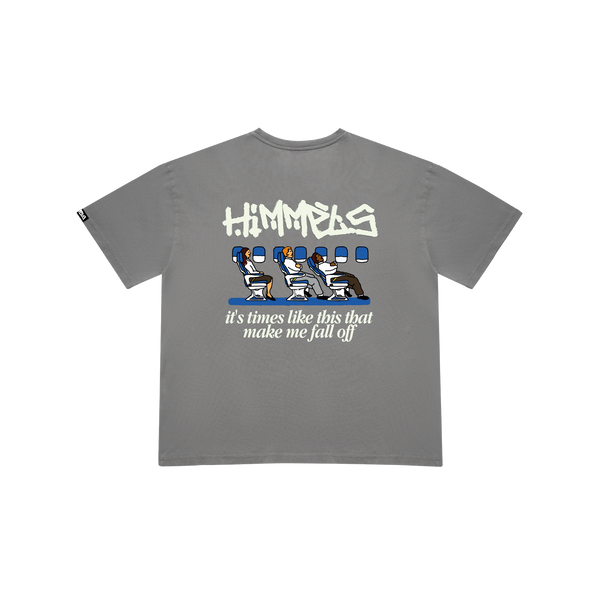 BLACKOUT PLANE CHARCOAL TEE
