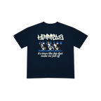 BLACKOUT PLANE NAVY BLUE TEE