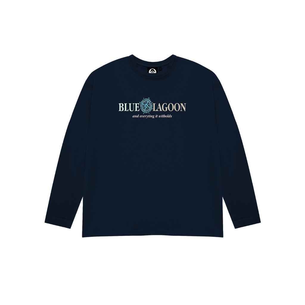 BLUE LAGOON LONG SLEEVE T-SHIRT NAVY BLUE