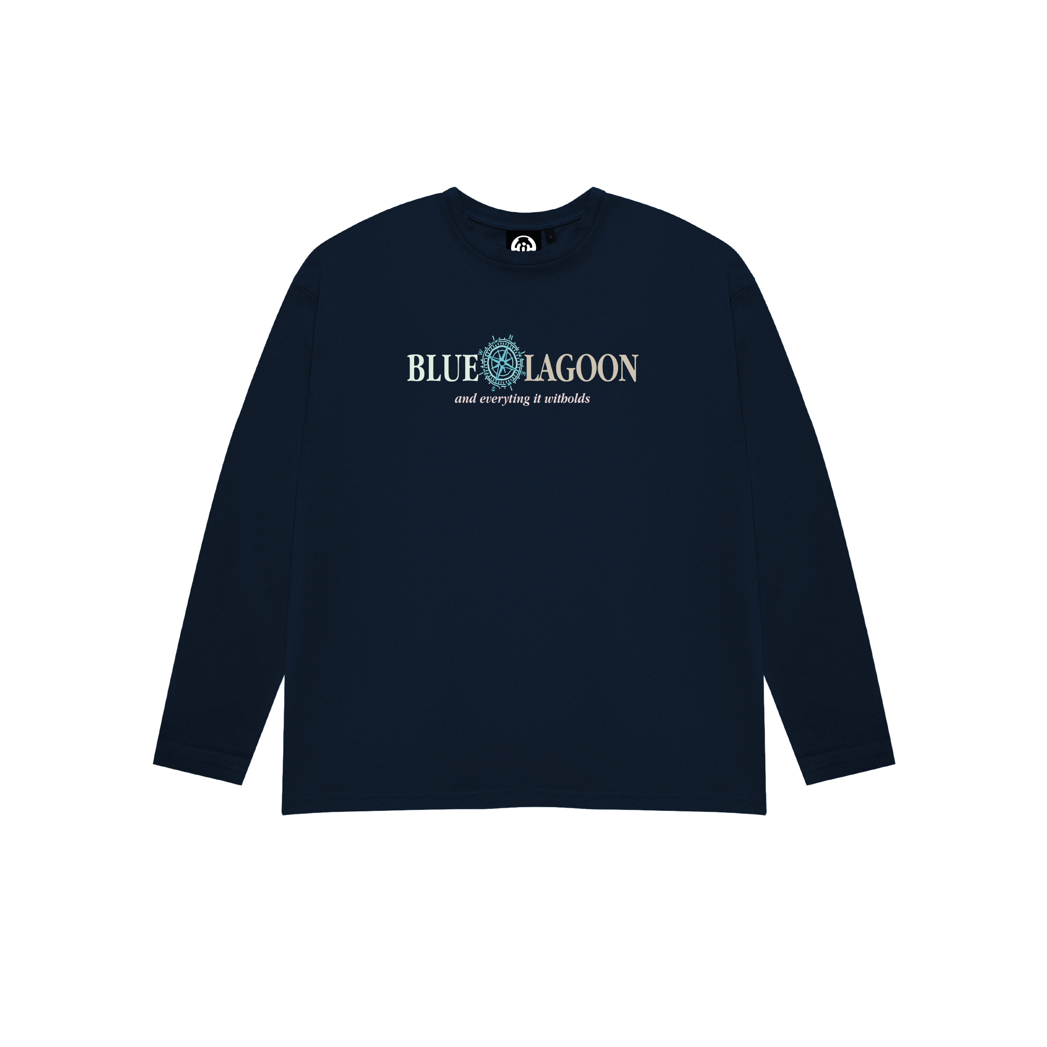BLUE LAGOON LONG SLEEVE T-SHIRT NAVY BLUE