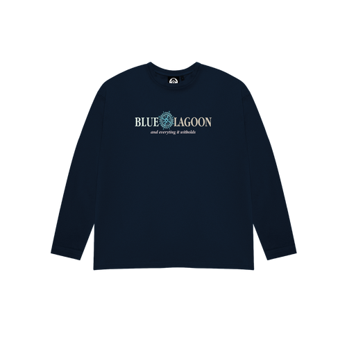 BLUE LAGOON LONG SLEEVE T-SHIRT NAVY BLUE