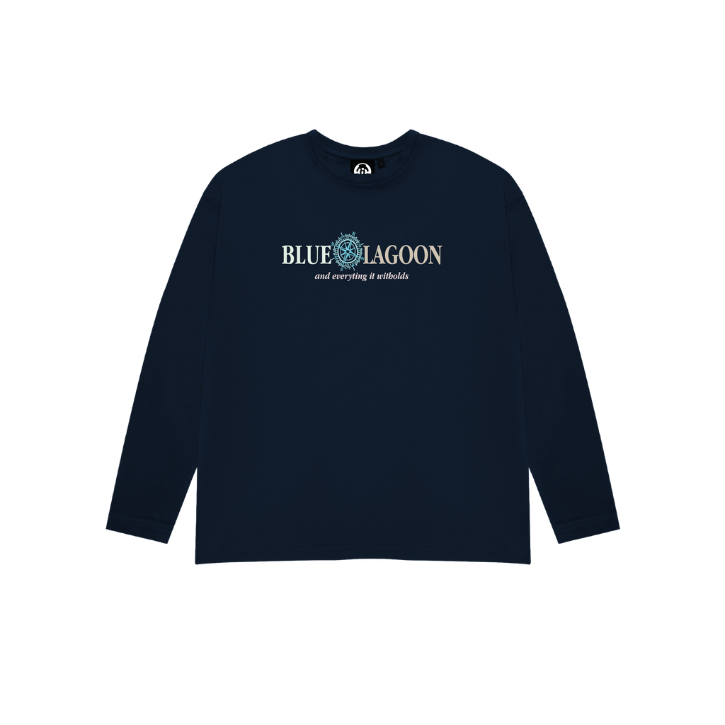 BLUE LAGOON LONG SLEEVE T-SHIRT NAVY BLUE