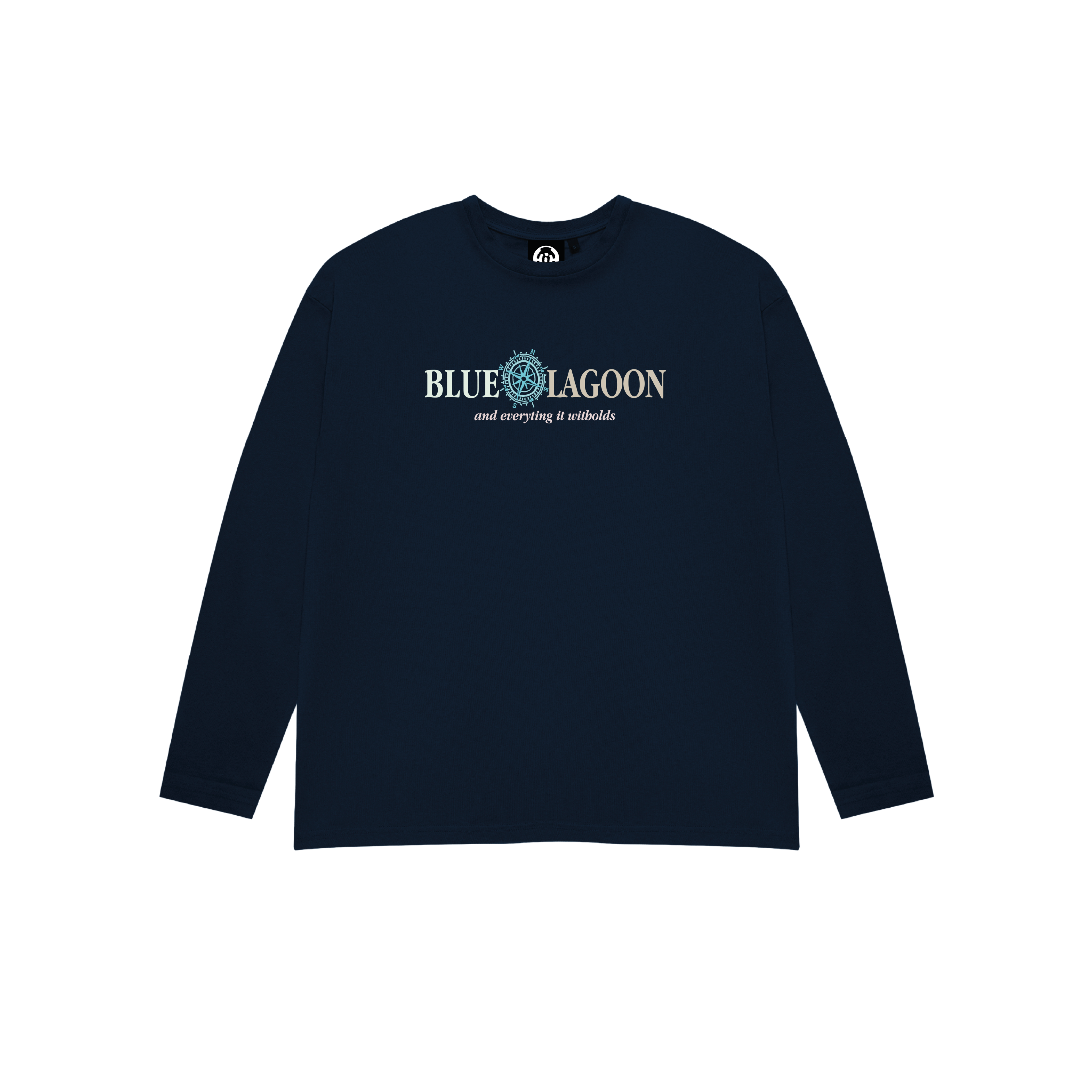 BLUE LAGOON LONG SLEEVE T-SHIRT NAVY BLUE