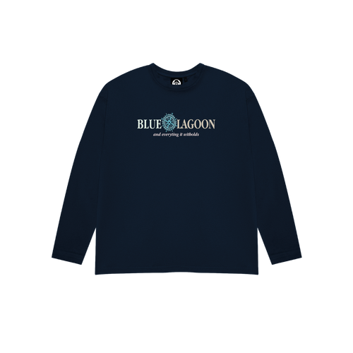 BLUE LAGOON LONG SLEEVE T-SHIRT NAVY BLUE
