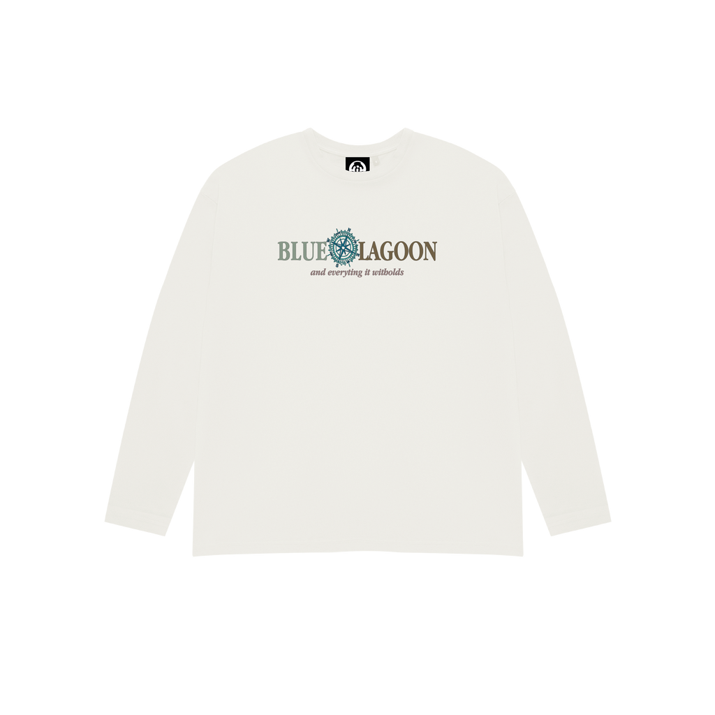 T-SHIRT BLUE LAGOON LONG SLEEVE WHITE