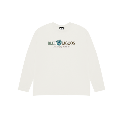 T-SHIRT BLUE LAGOON LONG SLEEVE WHITE