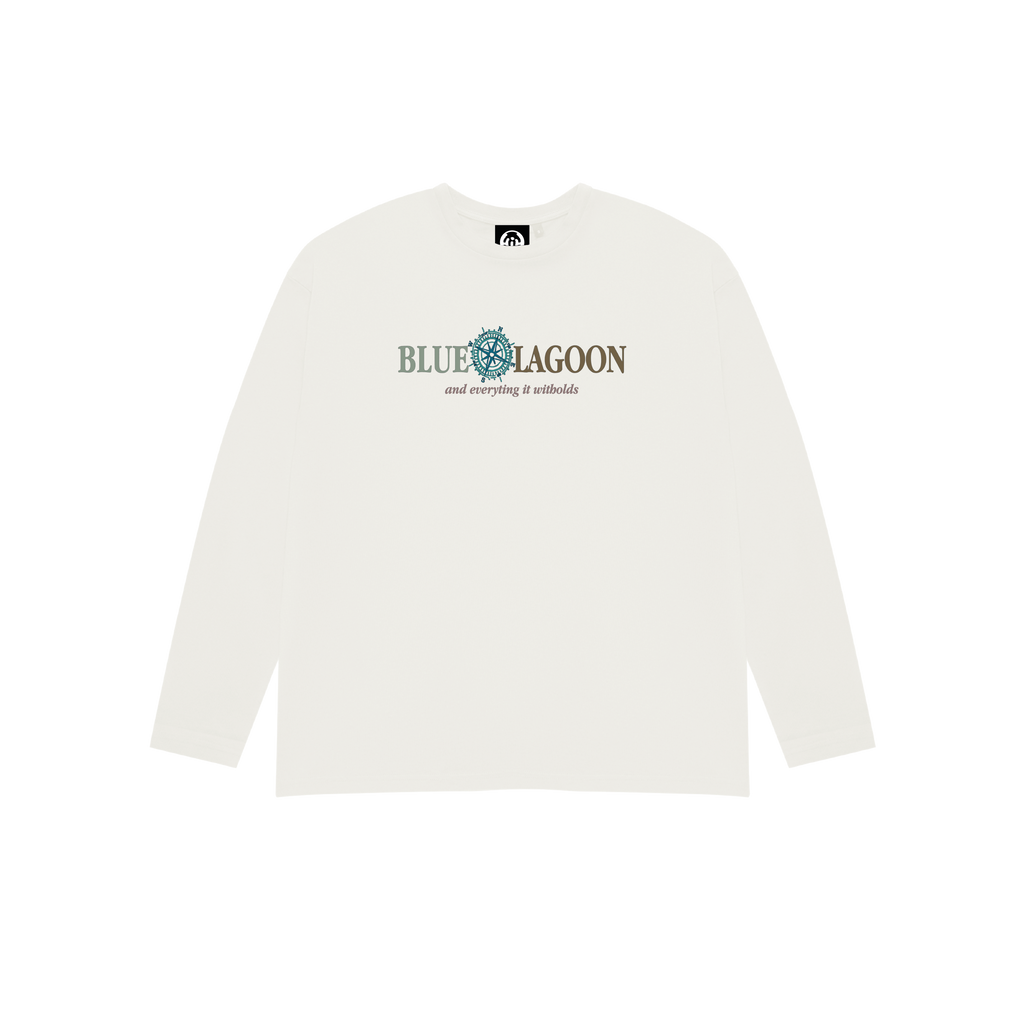 BLUE LAGOON LONG-SLEEVED T-SHIRT WHITE