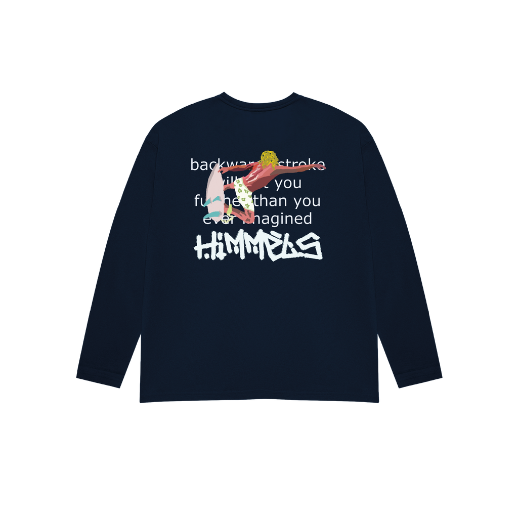 BLUE LAGOON LONG SLEEVE T-SHIRT NAVY BLUE