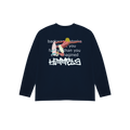 BLUE LAGOON LONG SLEEVE T-SHIRT NAVY BLUE