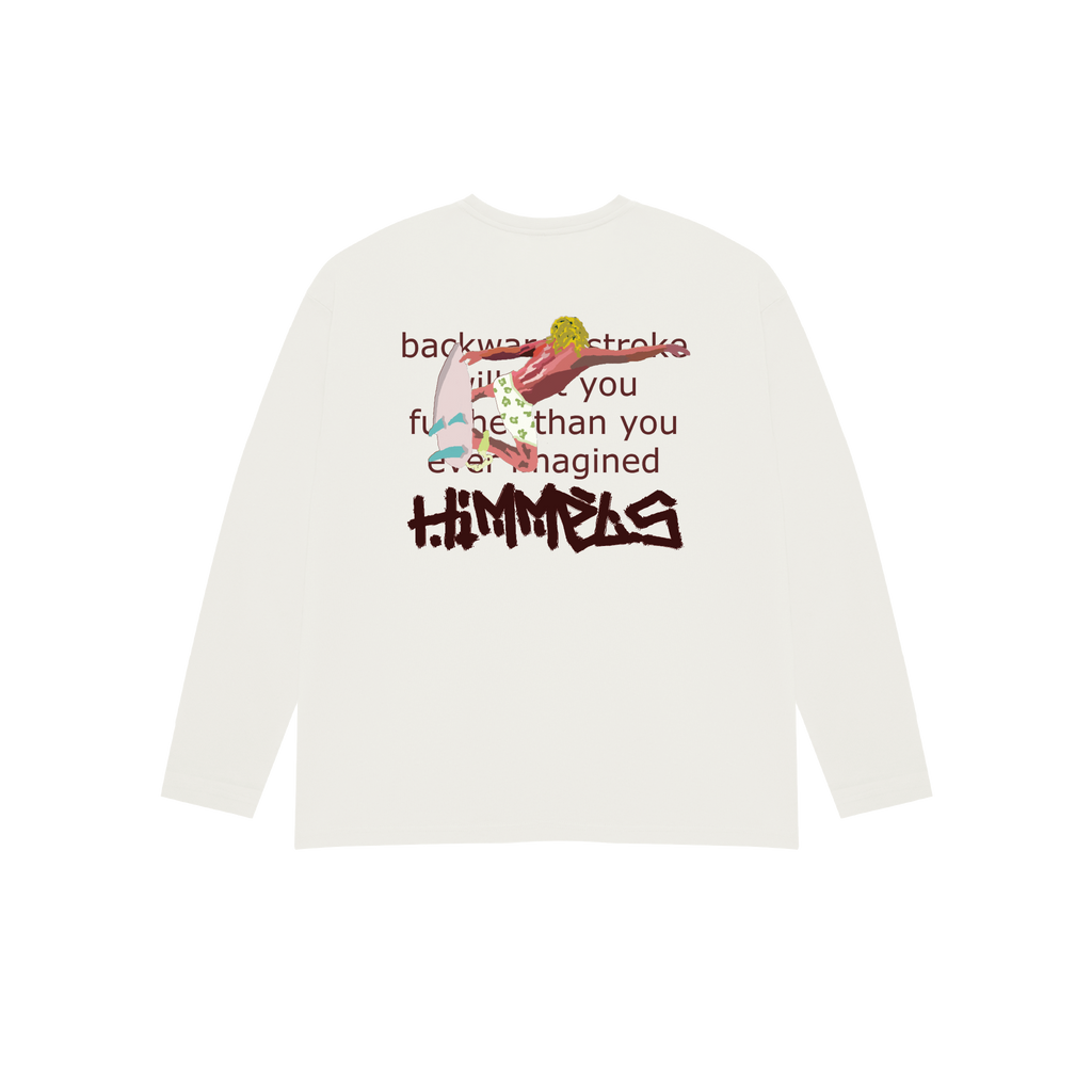 T-SHIRT BLUE LAGOON LONG SLEEVE WHITE