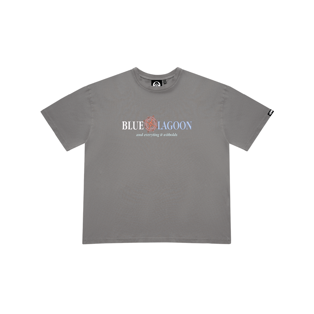 BLUE LAGOON CHARCOAL T-SHIRT
