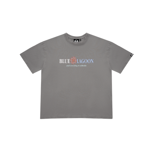 BLUE LAGOON CHARCOAL T-SHIRT