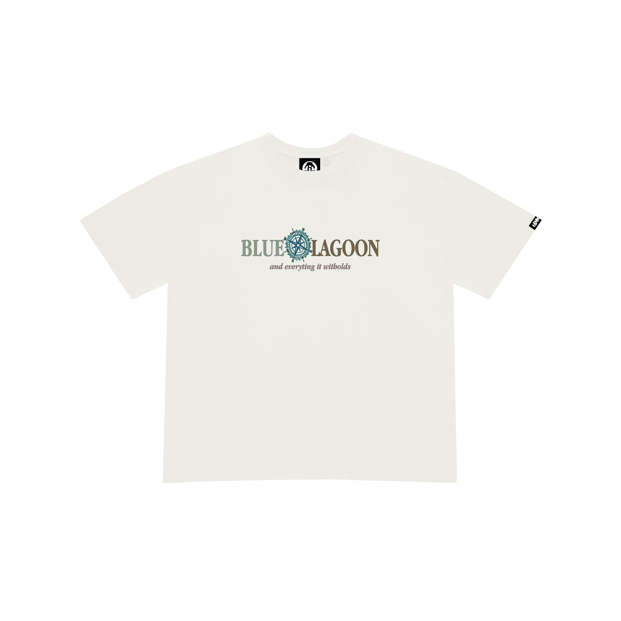BLUE LAGOON WHITE T-SHIRT