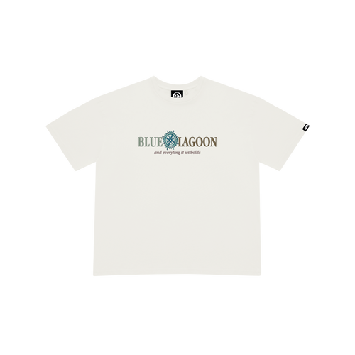 BLUE LAGOON WHITE T-SHIRT