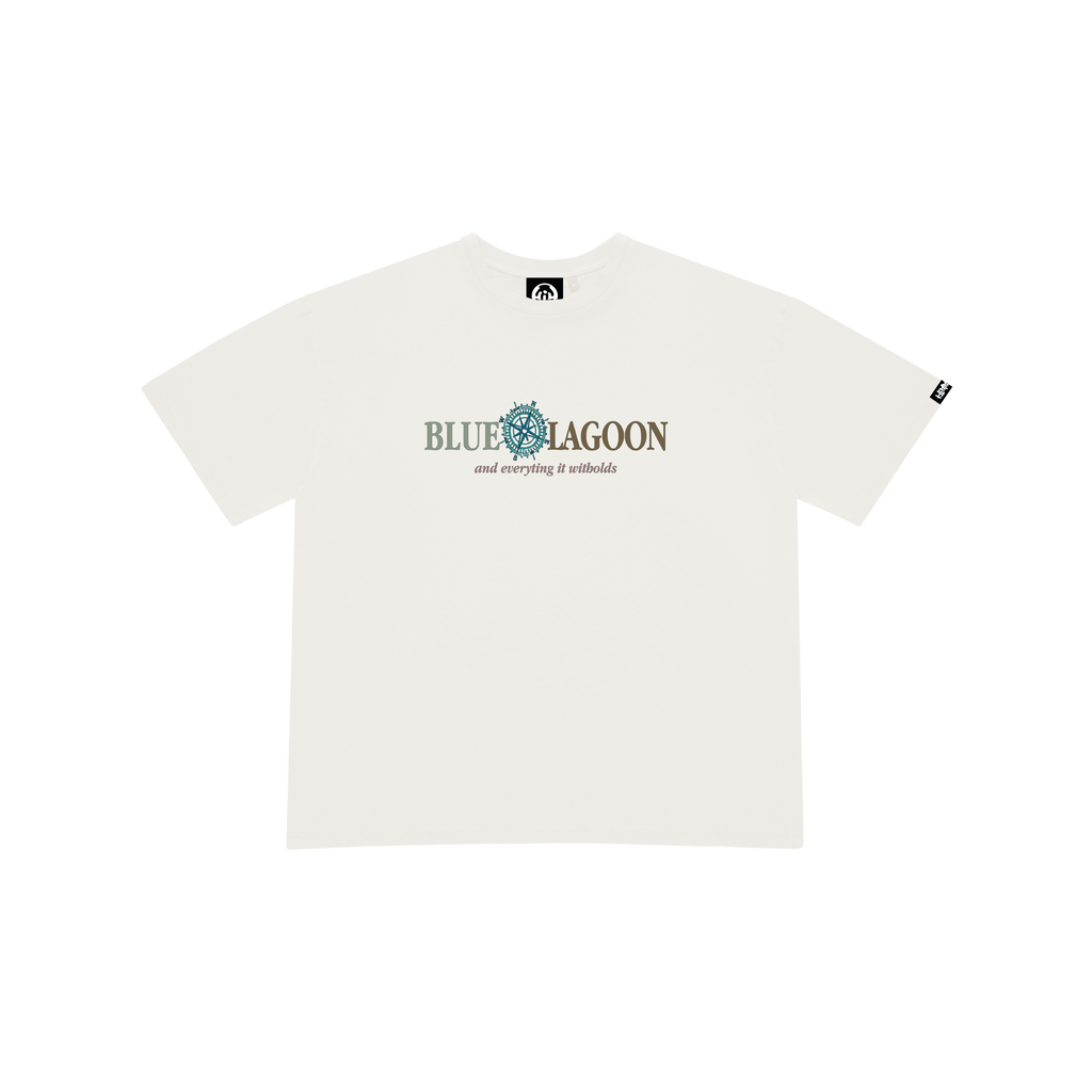 BLUE LAGOON WHITE T-SHIRT