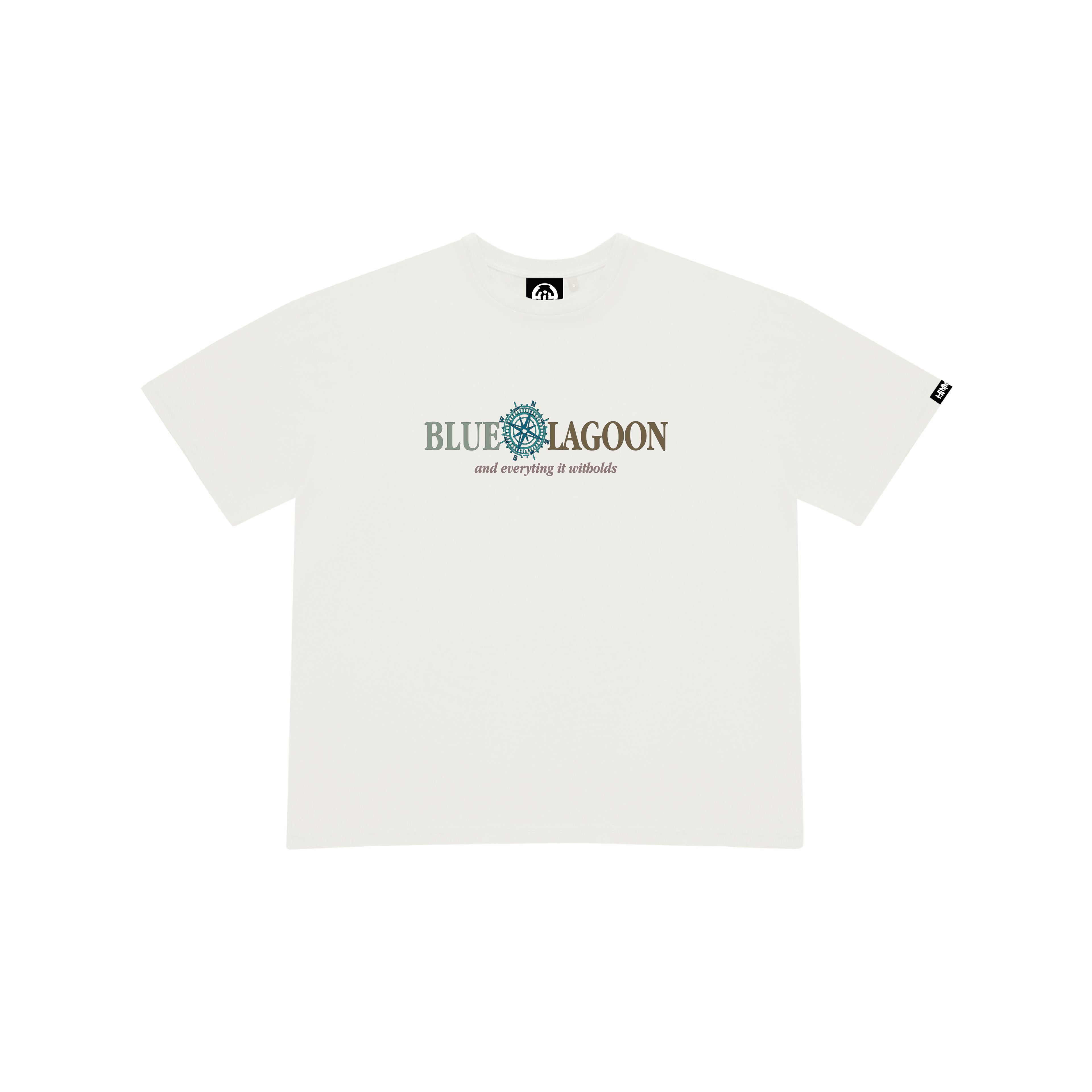 BLUE LAGOON WHITE T-SHIRT