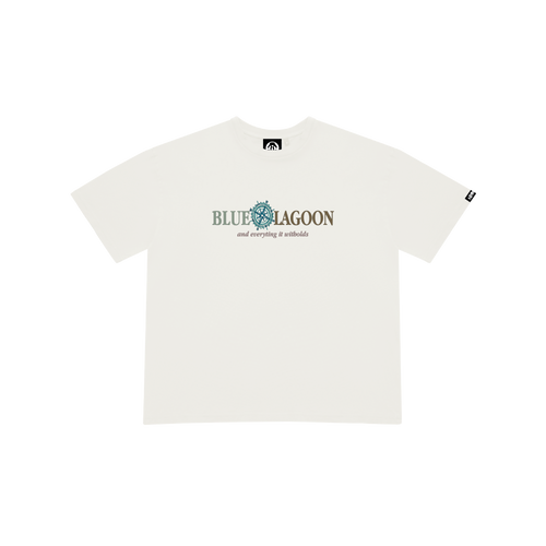 BLUE LAGOON WHITE T-SHIRT