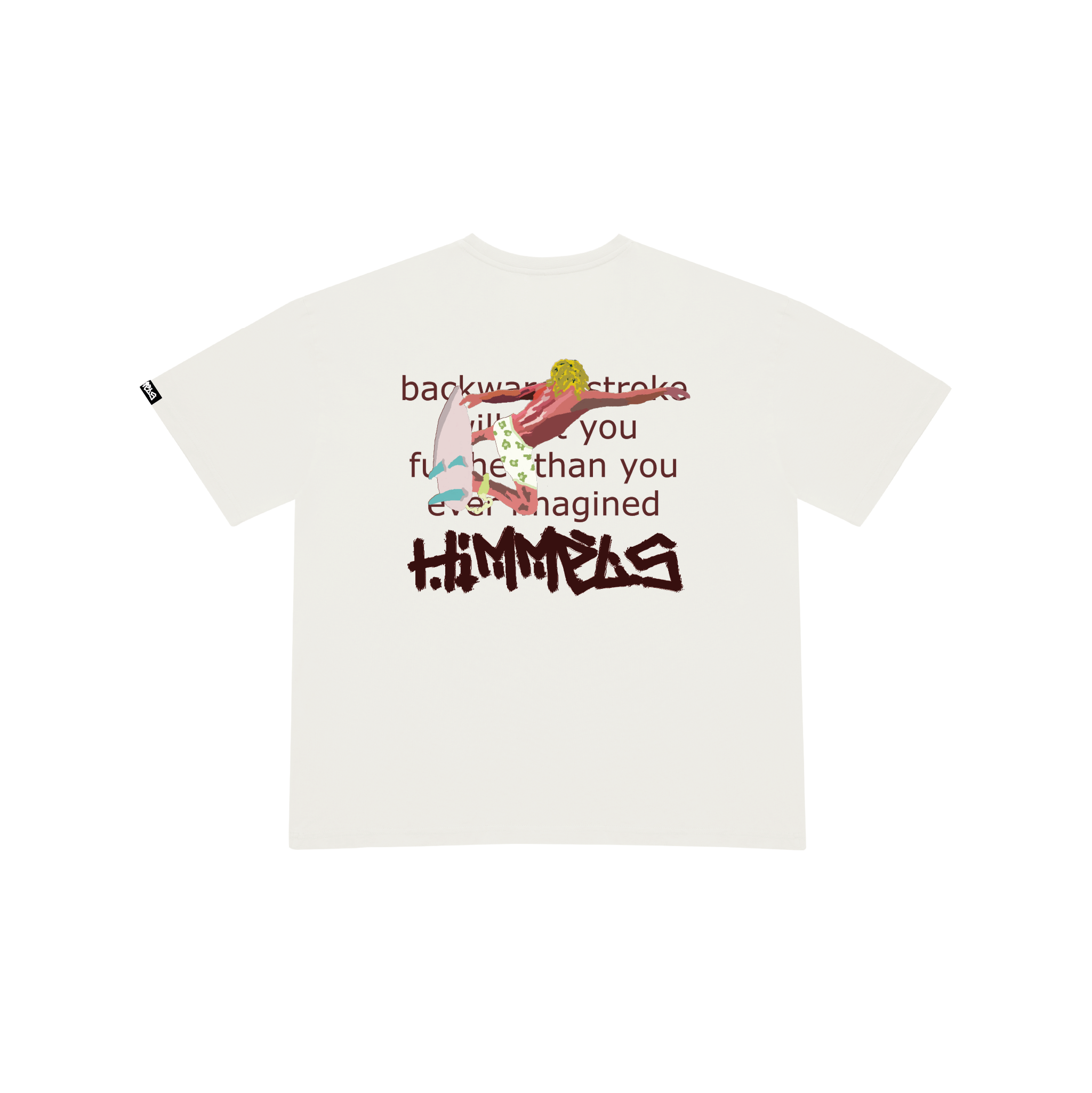 BLUE LAGOON WHITE T-SHIRT