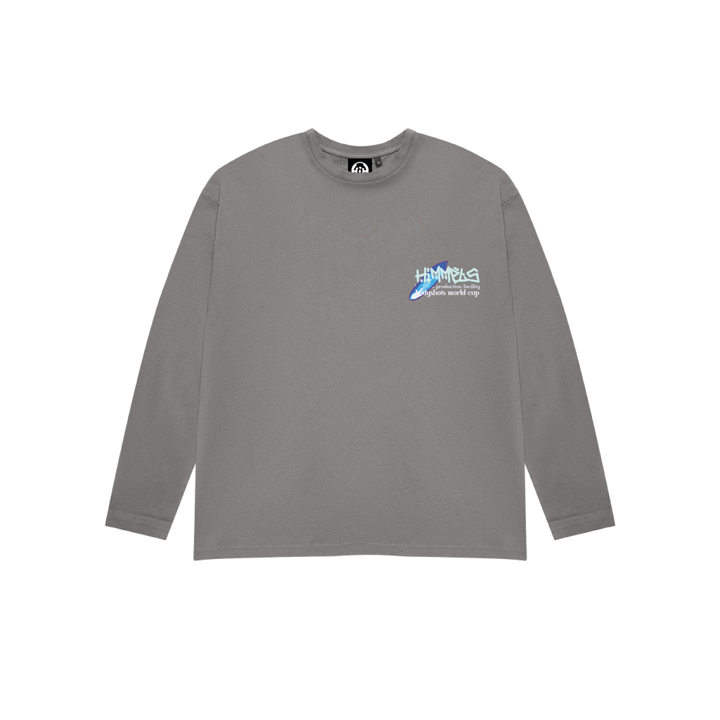 BODYSHOT SURFERS LONG SLEEVE T-SHIRT CHARCOAL