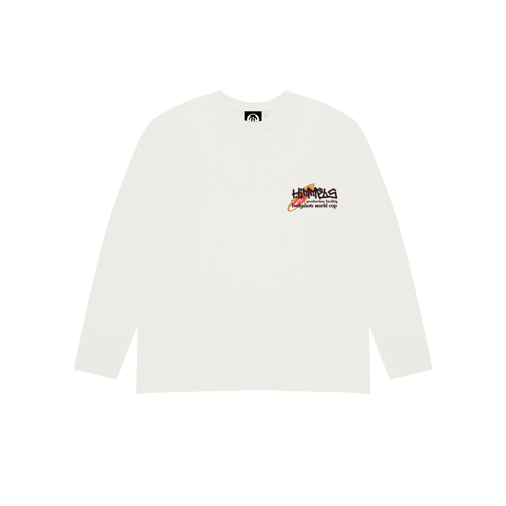 BODYSHOT SURFERS LONG SLEEVE T-SHIRT WHITE