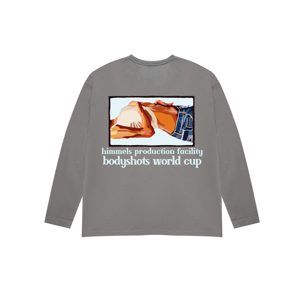 BODYSHOT SURFERS LONG SLEEVE T-SHIRT CHARCOAL