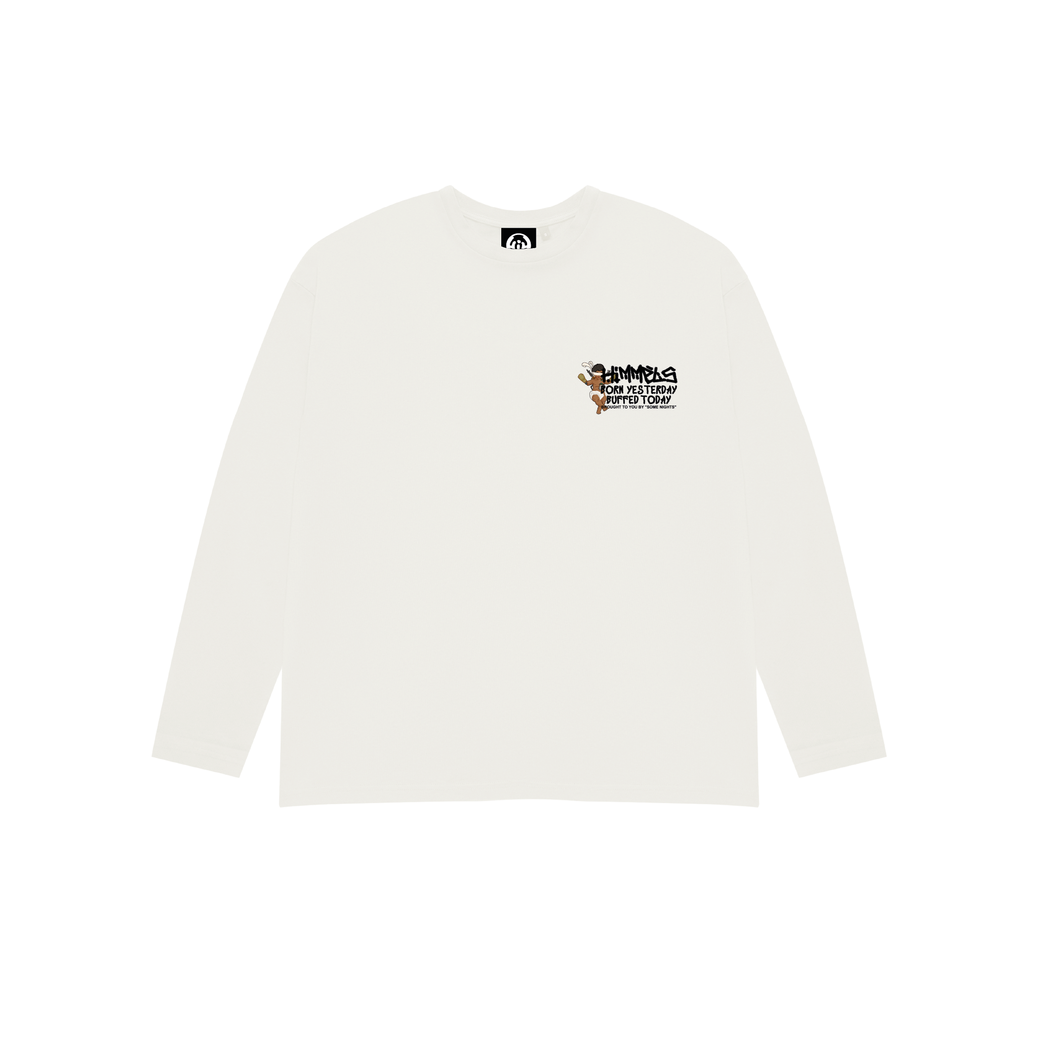 BORN YESTERDAY WHITE LONGSLEEVE