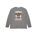 BORN YESTERDAY CHARCOAL  LONGSLEEVE