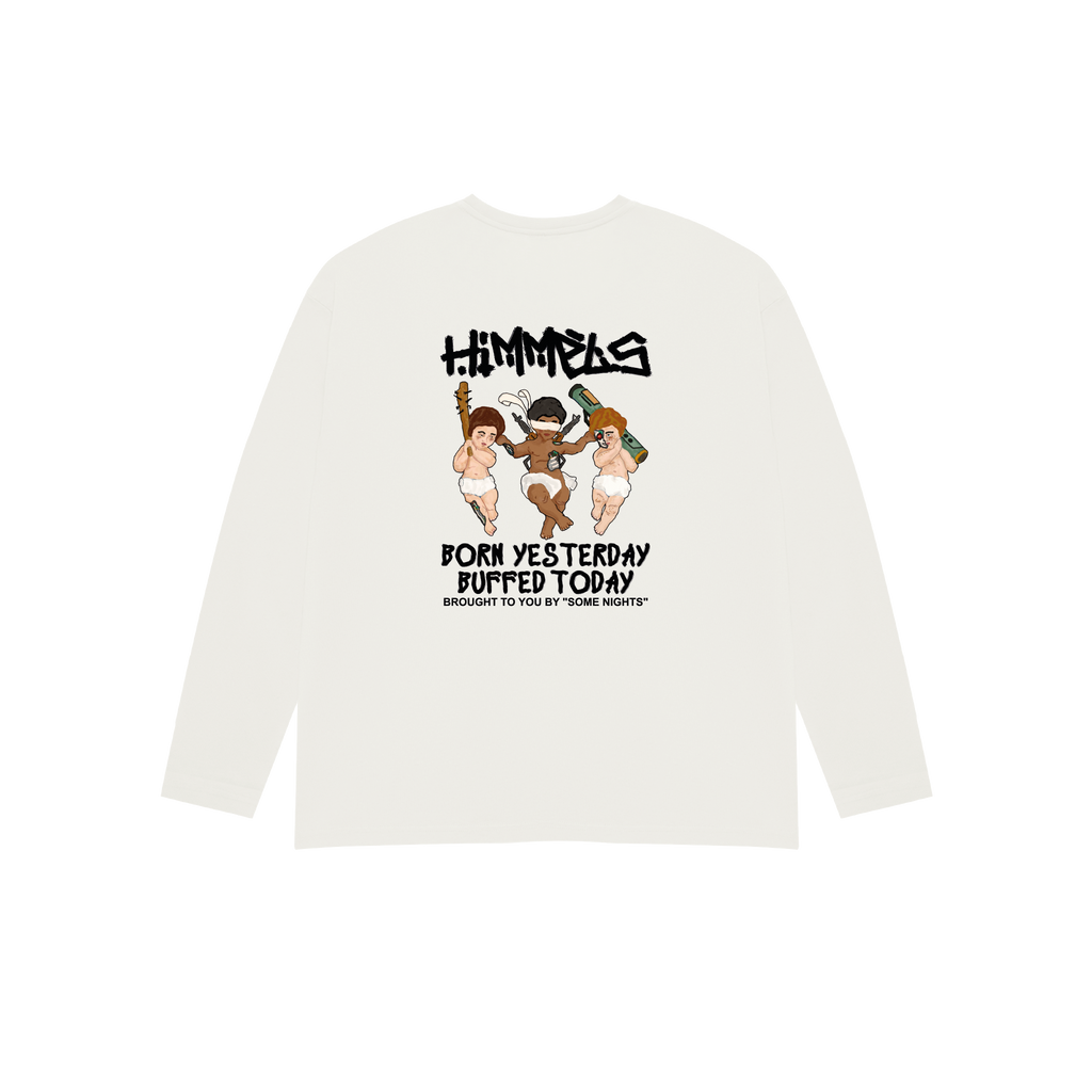 BORN YESTERDAY WHITE LONGSLEEVE