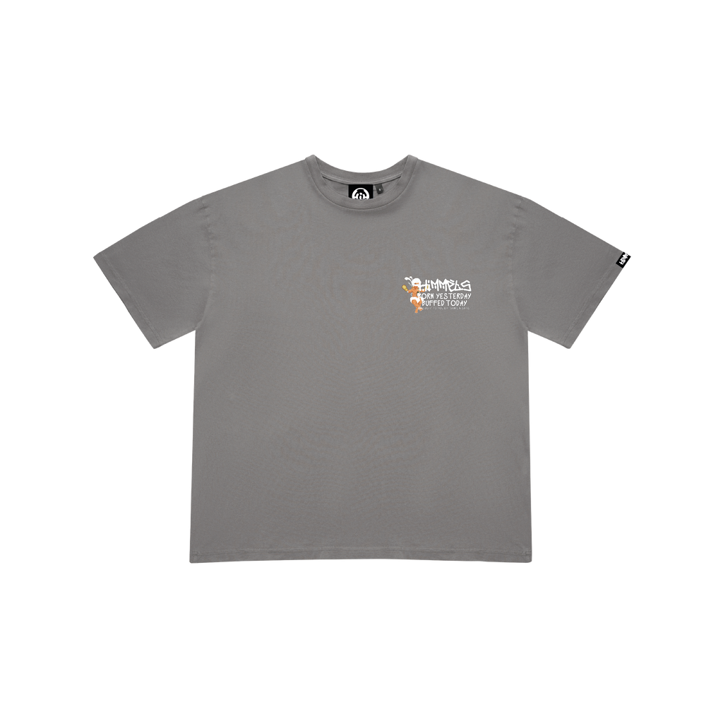 BORN YESTERDAY CHARCOAL TEE