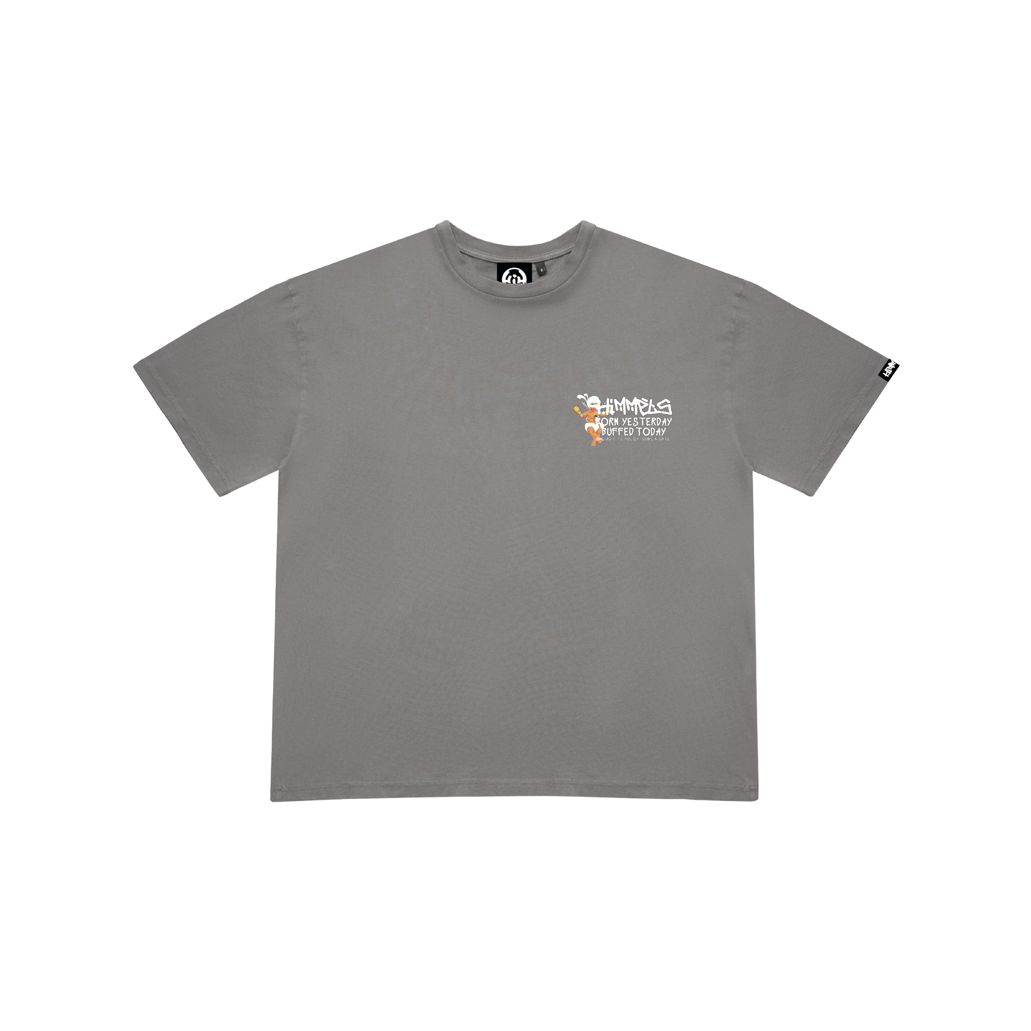 BORN YESTERDAY CHARCOAL TEE