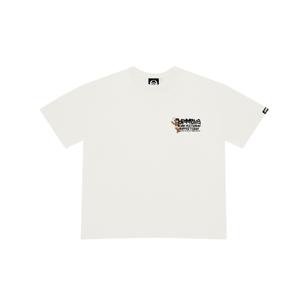 BORN YESTERDAY WHITE TEE