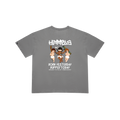 BORN YESTERDAY CHARCOAL TEE