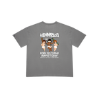BORN YESTERDAY CHARCOAL TEE