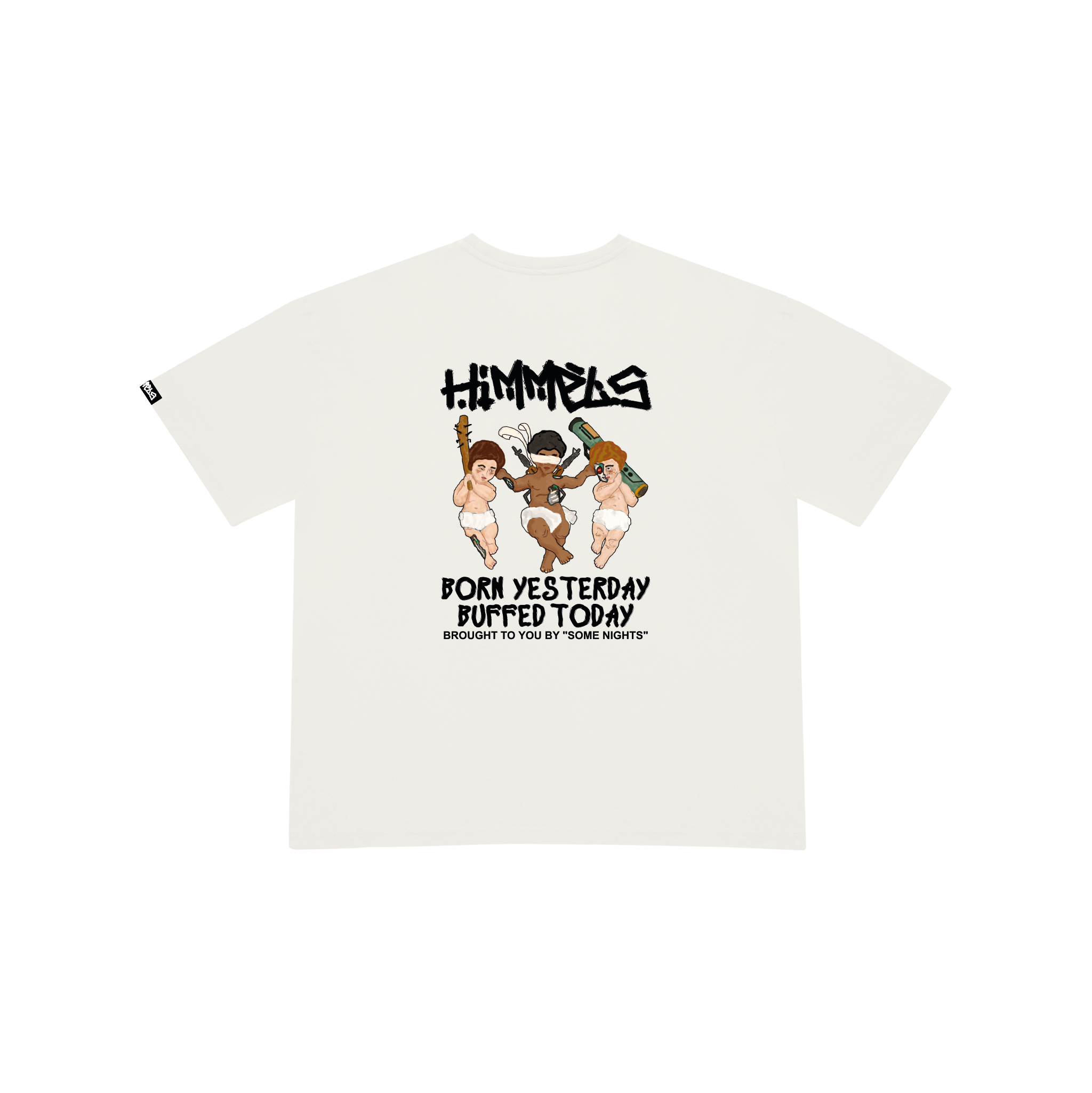 BORN YESTERDAY WHITE TEE