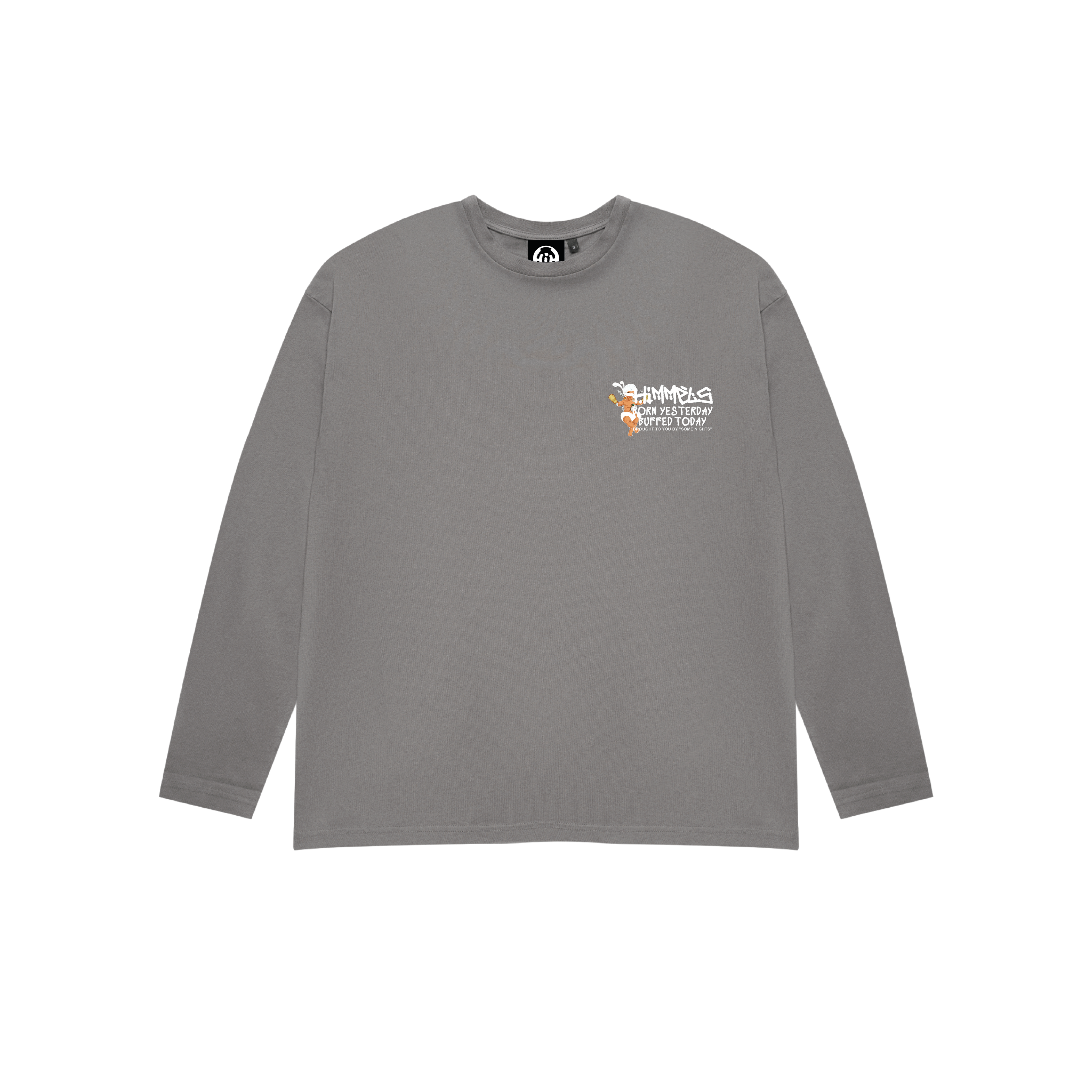 BORN YESTERDAY CHARCOAL  LONGSLEEVE
